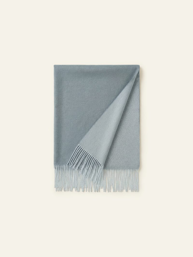 Cashmere Scarf — Dusty Blue Grey