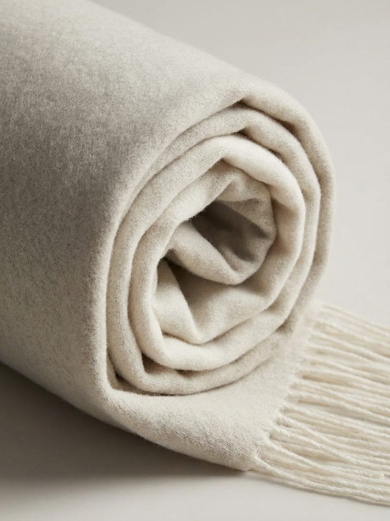 Cashmere Scarf in Ivory